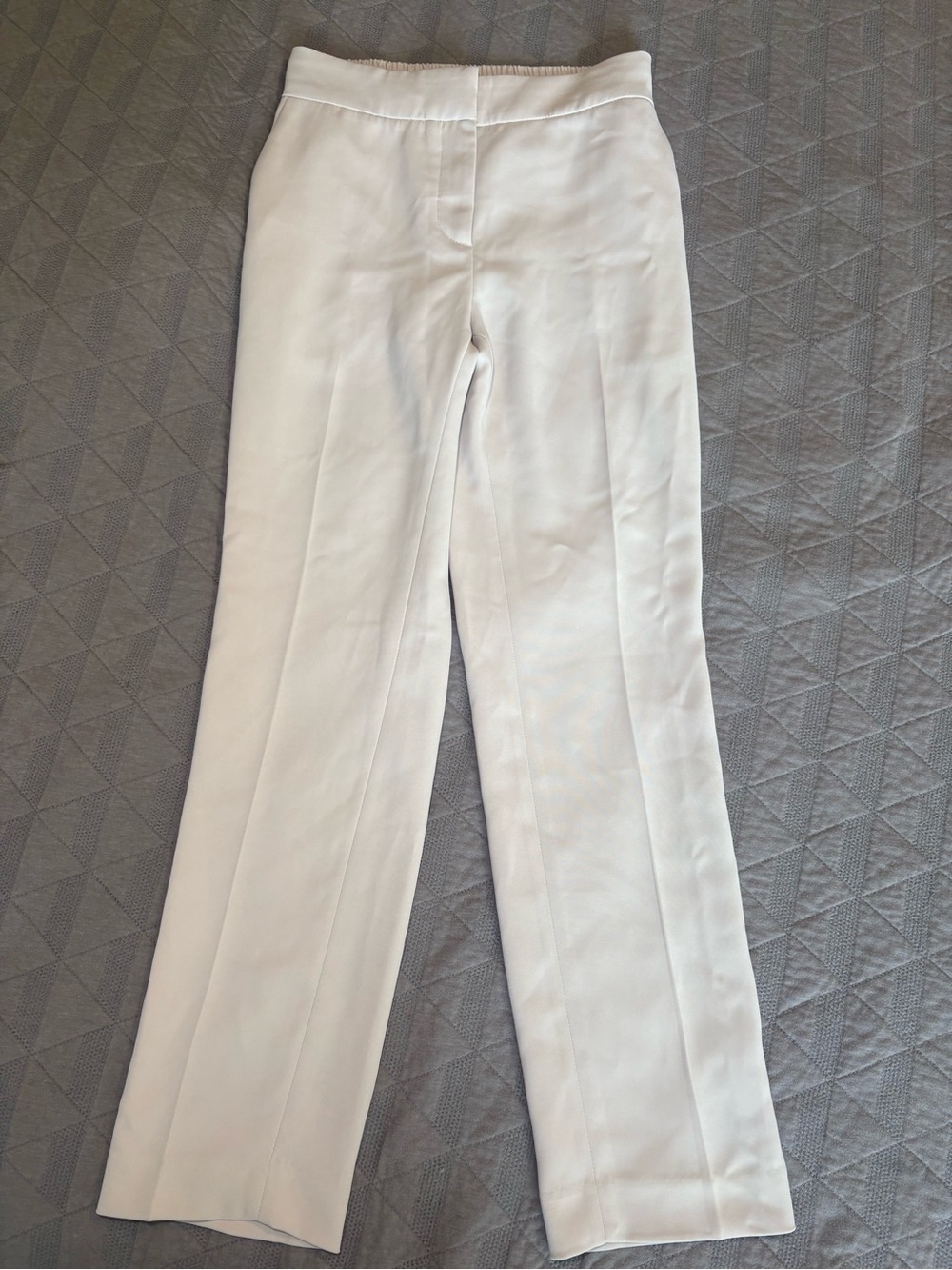 Quince Off-White Cropped Straight-Leg Pants